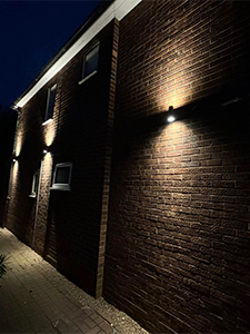 Professional outdoor lighting installation for homes by 3rd Group Electrical in Lincoln