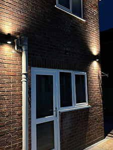 Professional outdoor lighting installation for homes by 3rd Group Electrical in Lincoln