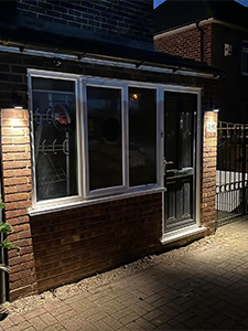 Professional outdoor lighting installation for homes by 3rd Group Electrical in Lincoln