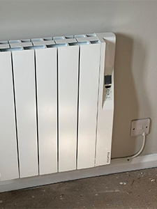 Living Room Electric Radiator Installation