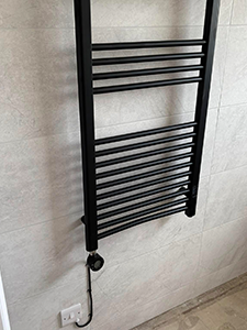 Safe installation of bathroom electric radiators by 3rd Group Electrical in Lincoln